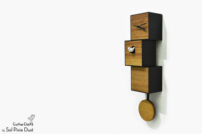 Cuckoo Clock City Three Story - Modern Cuckoo Bird Clock