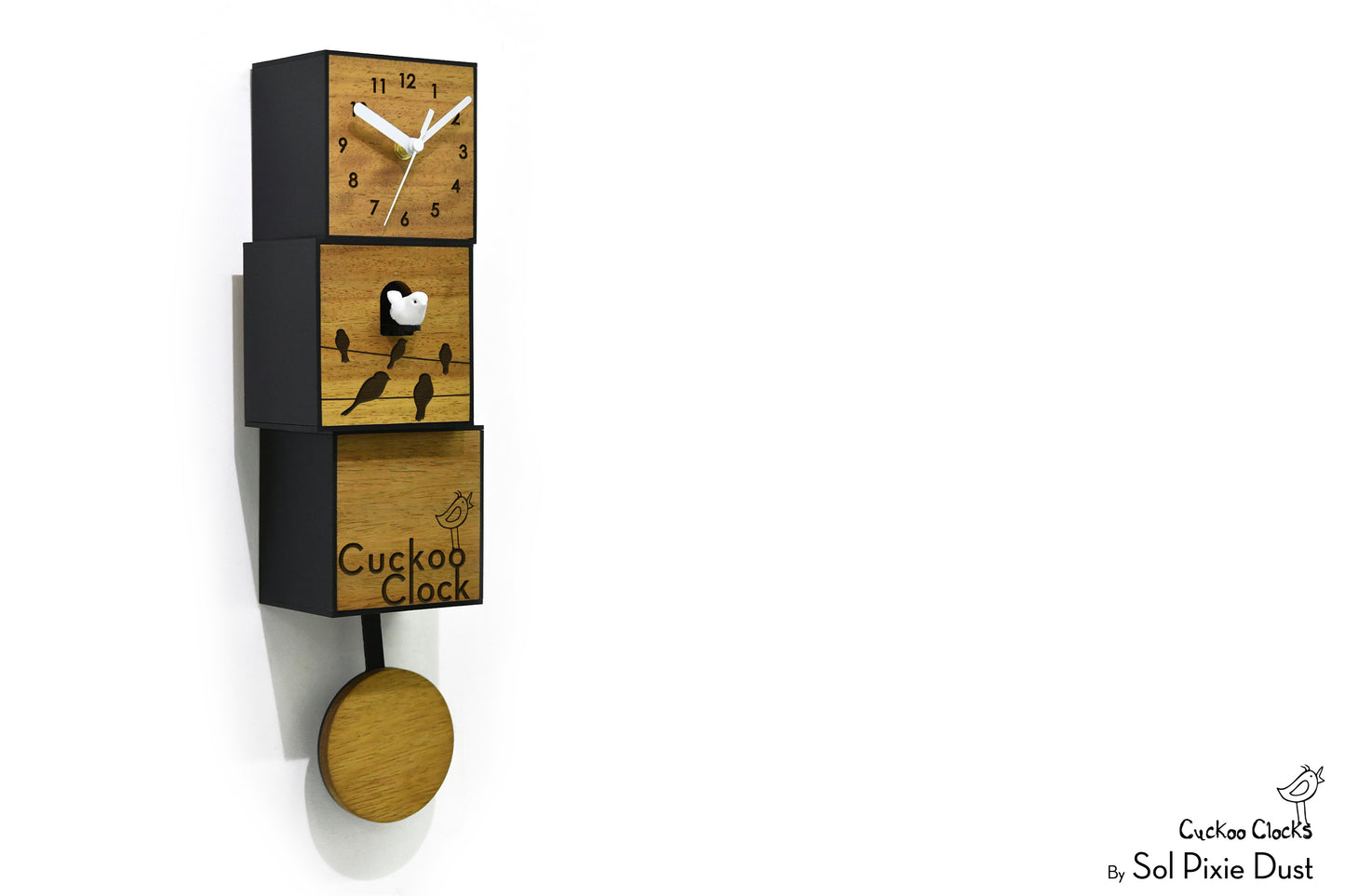 Cuckoo Clock City Three Story - Modern Cuckoo Bird Clock