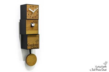 Cuckoo Clock City Three Story - Modern Cuckoo Bird Clock