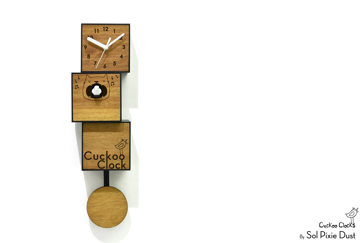 Cuckoo Clock City Three Story - Modern Cuckoo Bird Clock