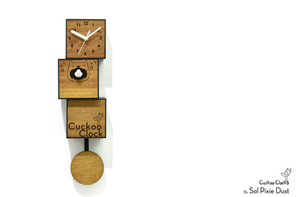 Cuckoo Clock City Three Story - Modern Cuckoo Bird Clock