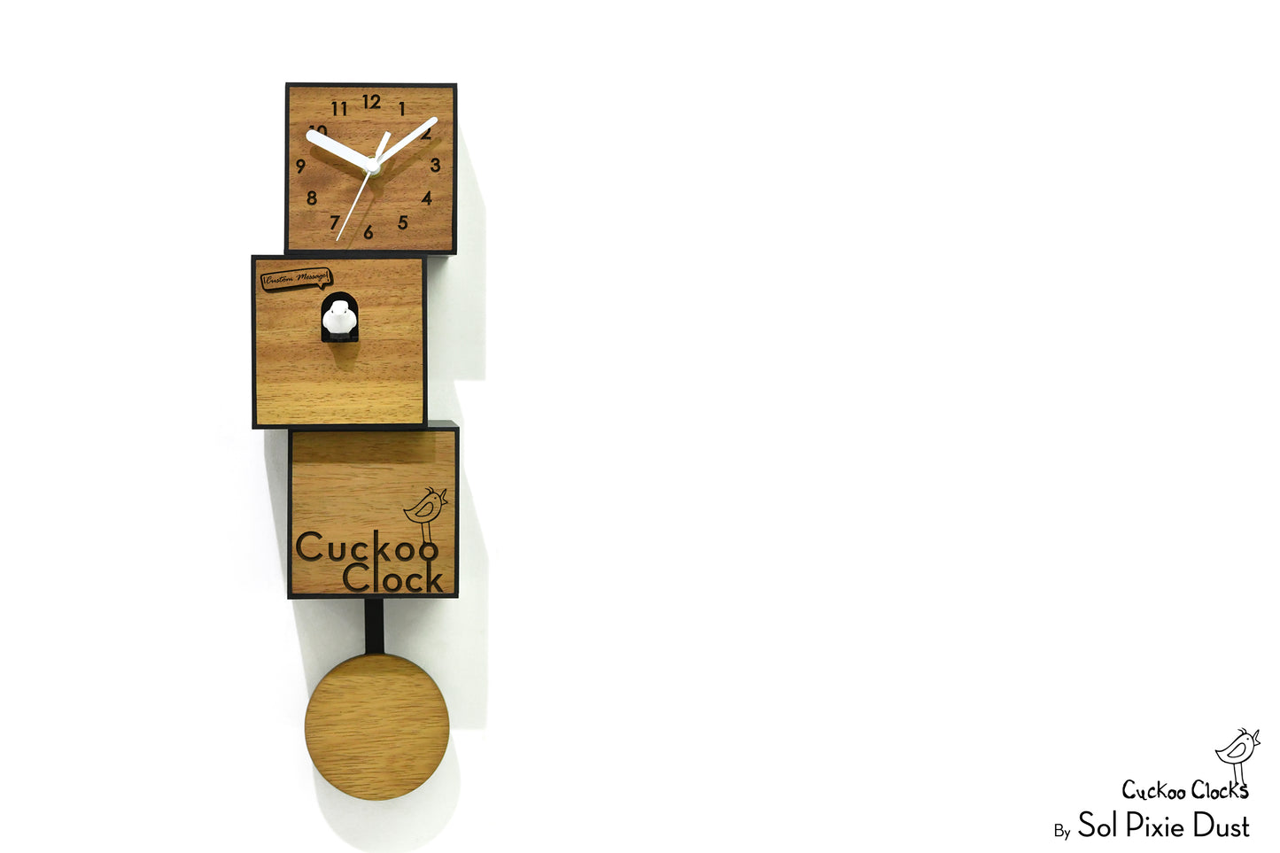 Cuckoo Clock City Three Story - Modern Cuckoo Bird Clock