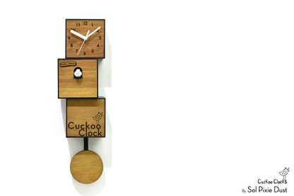 Cuckoo Clock City Three Story - Modern Cuckoo Bird Clock