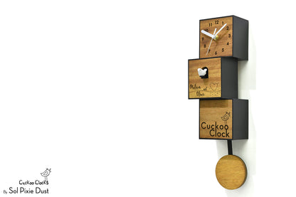 Cuckoo Clock City Three Story - Modern Cuckoo Bird Clock
