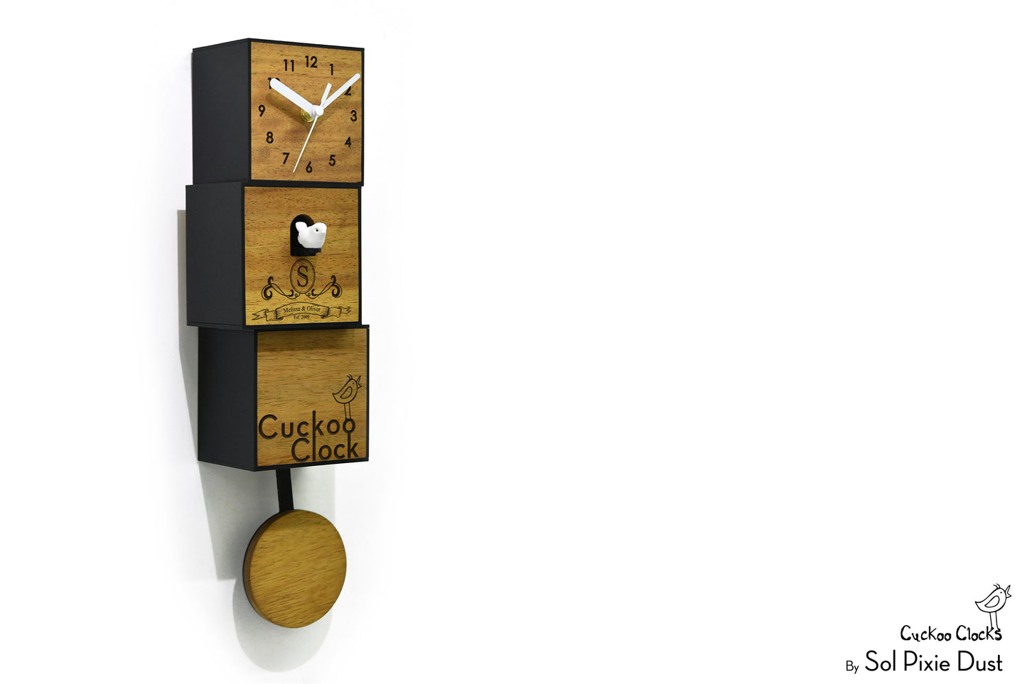 Cuckoo Clock City Three Story - Modern Cuckoo Bird Clock