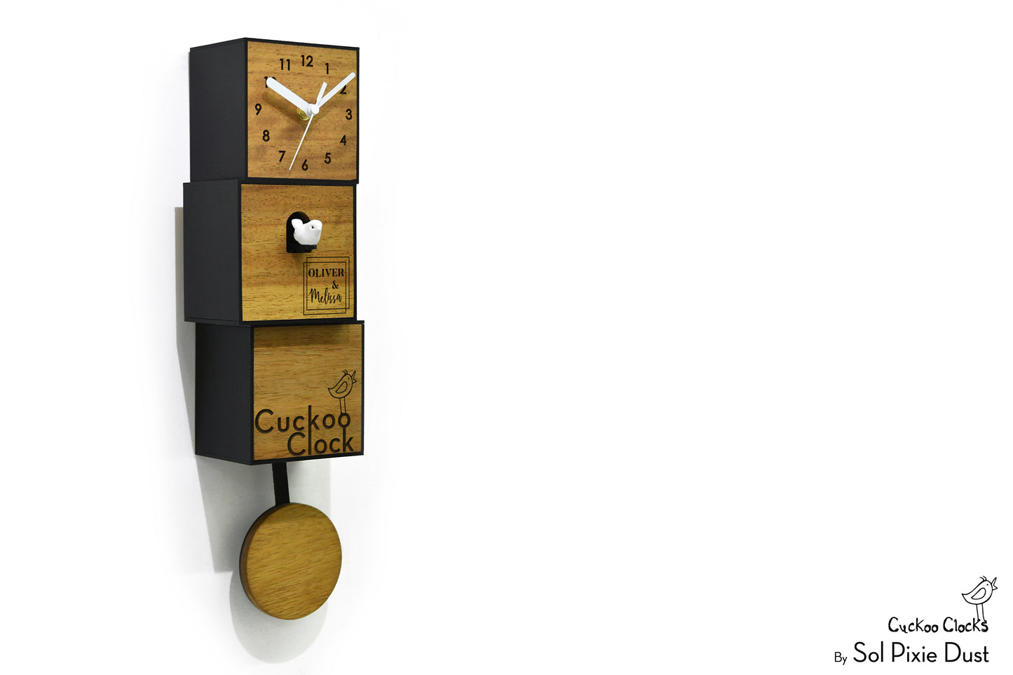 Cuckoo Clock City Three Story - Modern Cuckoo Bird Clock