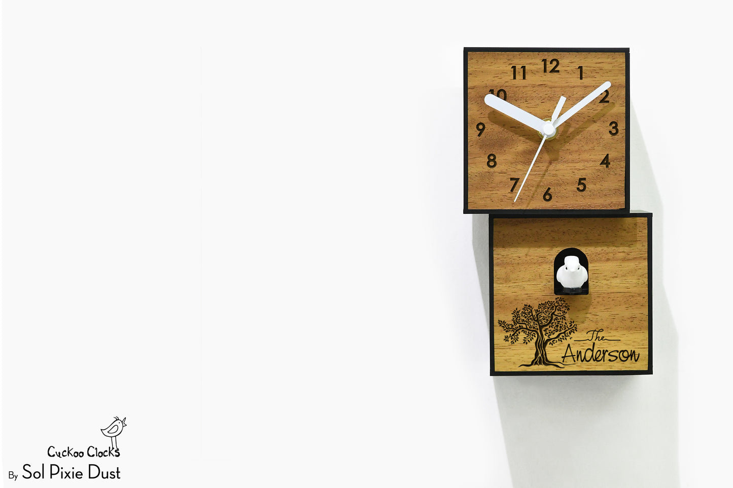 Cuckoo Clock City Two Story - Modern Cuckoo Bird Clock