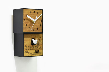 Cuckoo Clock City Two Story - Modern Cuckoo Bird Clock