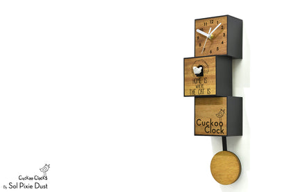 Cuckoo Clock City Three Story - Modern Cuckoo Bird Clock