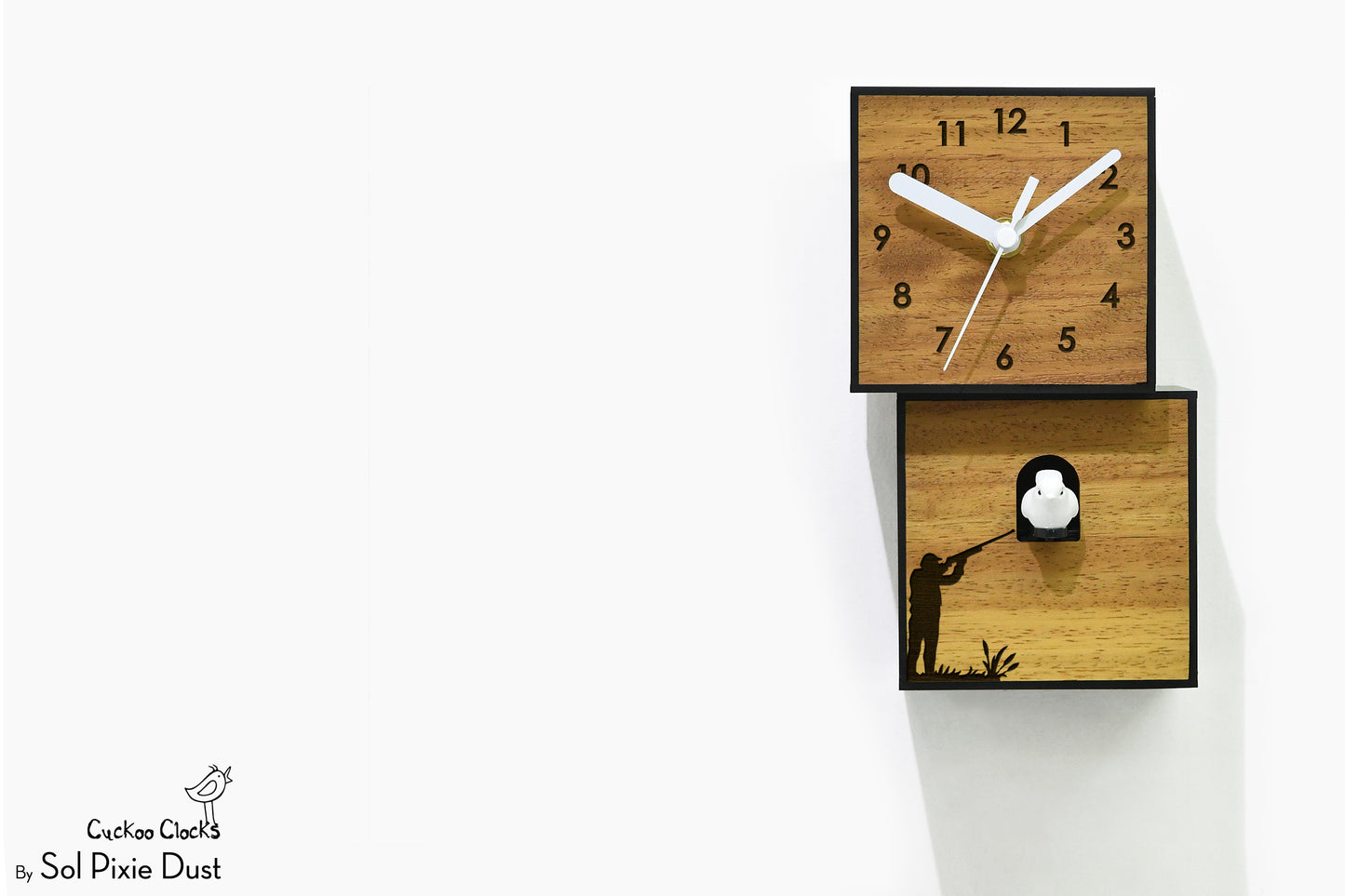 Cuckoo Clock City Two Story - Modern Cuckoo Bird Clock