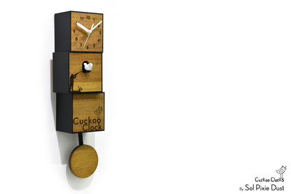 Cuckoo Clock City Three Story - Modern Cuckoo Bird Clock