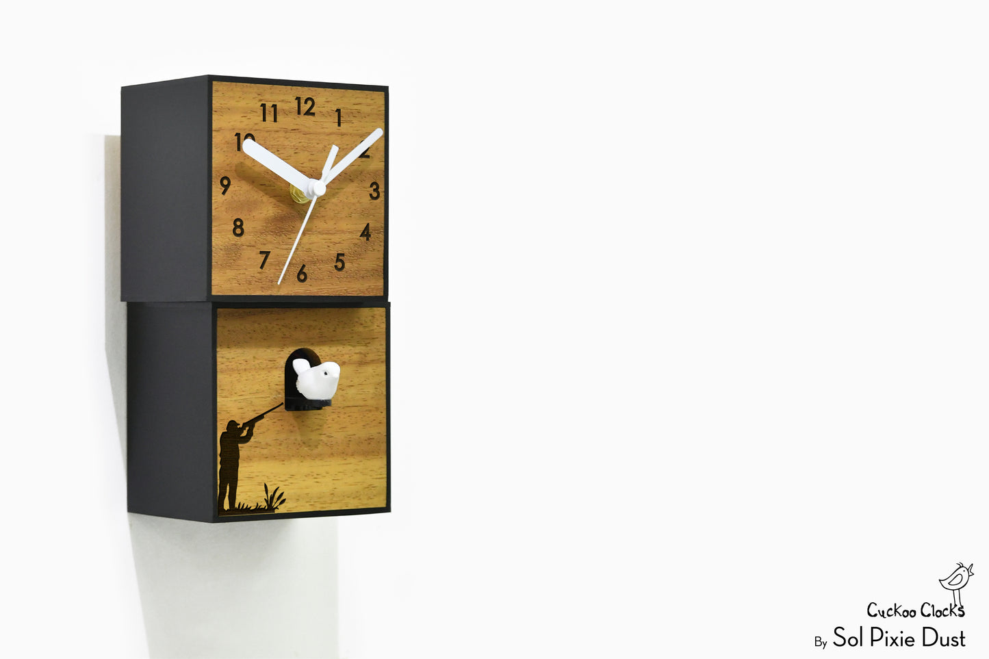 Cuckoo Clock City Two Story - Modern Cuckoo Bird Clock