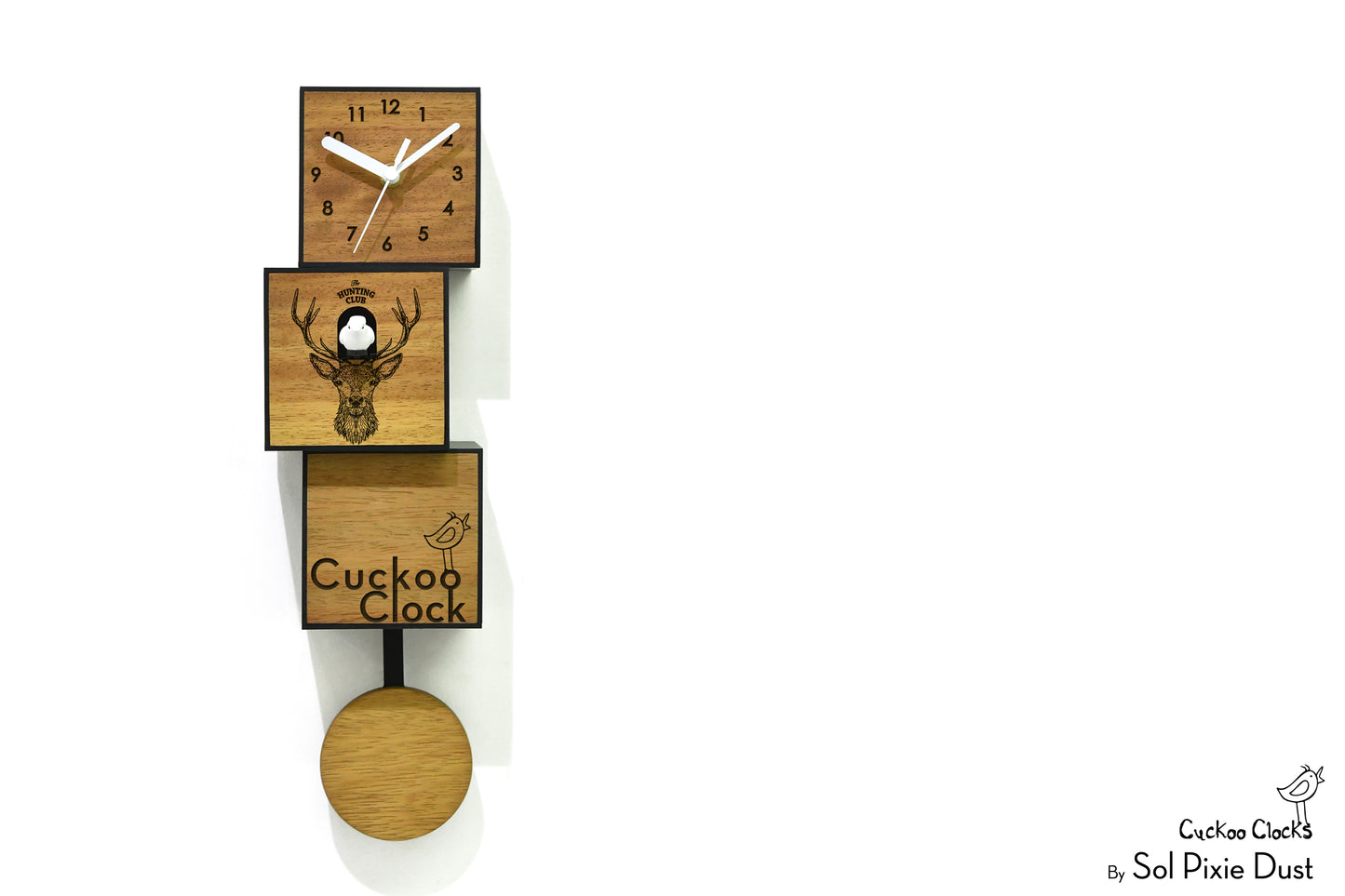 Cuckoo Clock City Three Story - Modern Cuckoo Bird Clock