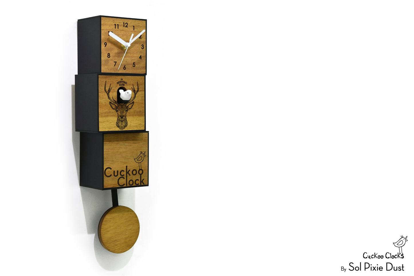 Cuckoo Clock City Three Story - Modern Cuckoo Bird Clock