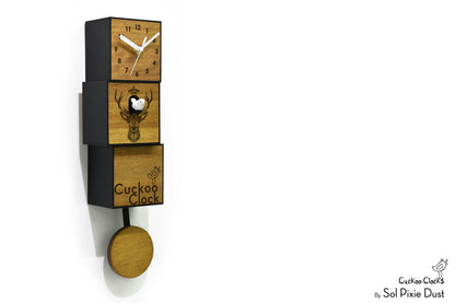 Cuckoo Clock City Three Story - Modern Cuckoo Bird Clock