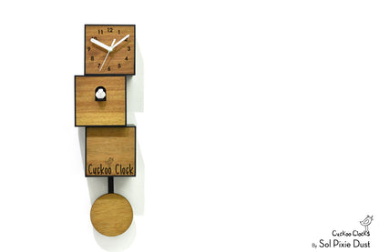 Cuckoo Clock City Three Story - Modern Cuckoo Bird Clock