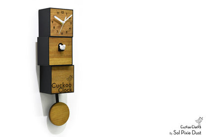 Cuckoo Clock City Three Story - Modern Cuckoo Bird Clock