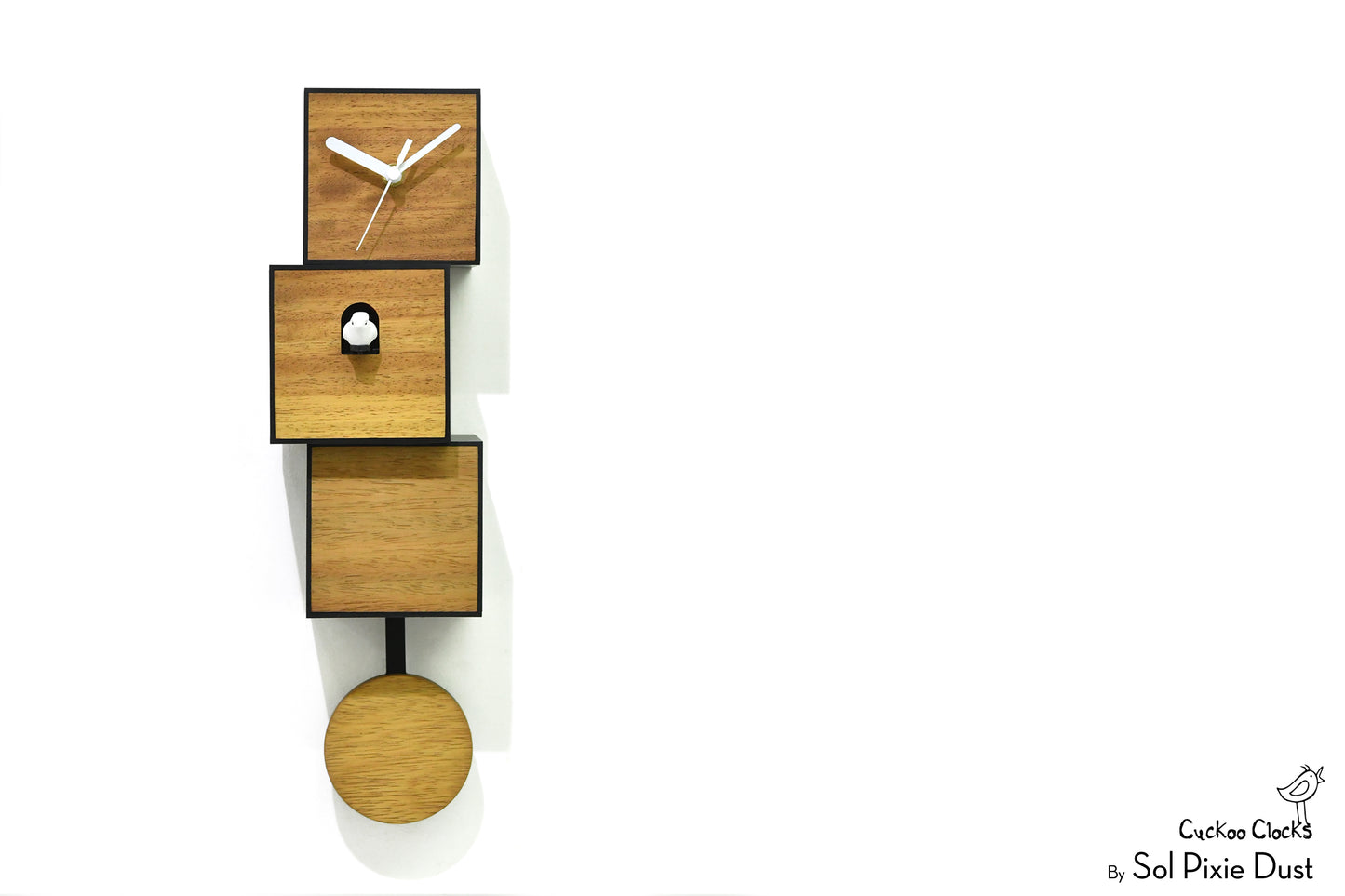 Cuckoo Clock City Three Story - Modern Cuckoo Bird Clock