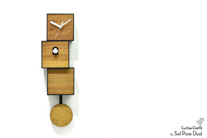 Cuckoo Clock City Three Story - Modern Cuckoo Bird Clock