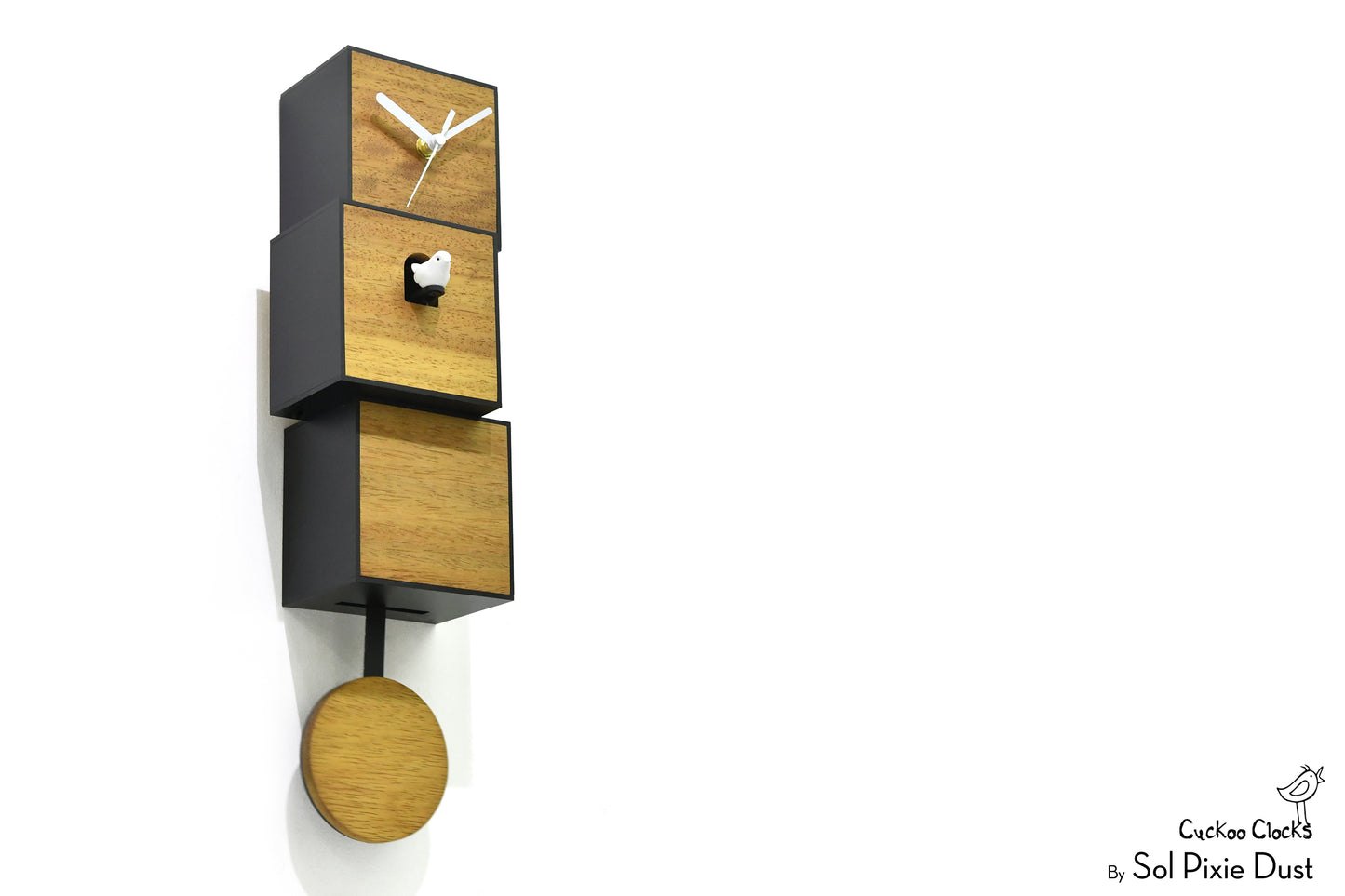 Cuckoo Clock City Three Story - Modern Cuckoo Bird Clock