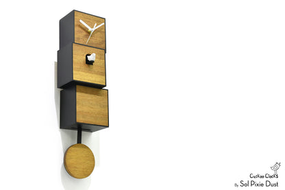 Cuckoo Clock City Three Story - Modern Cuckoo Bird Clock