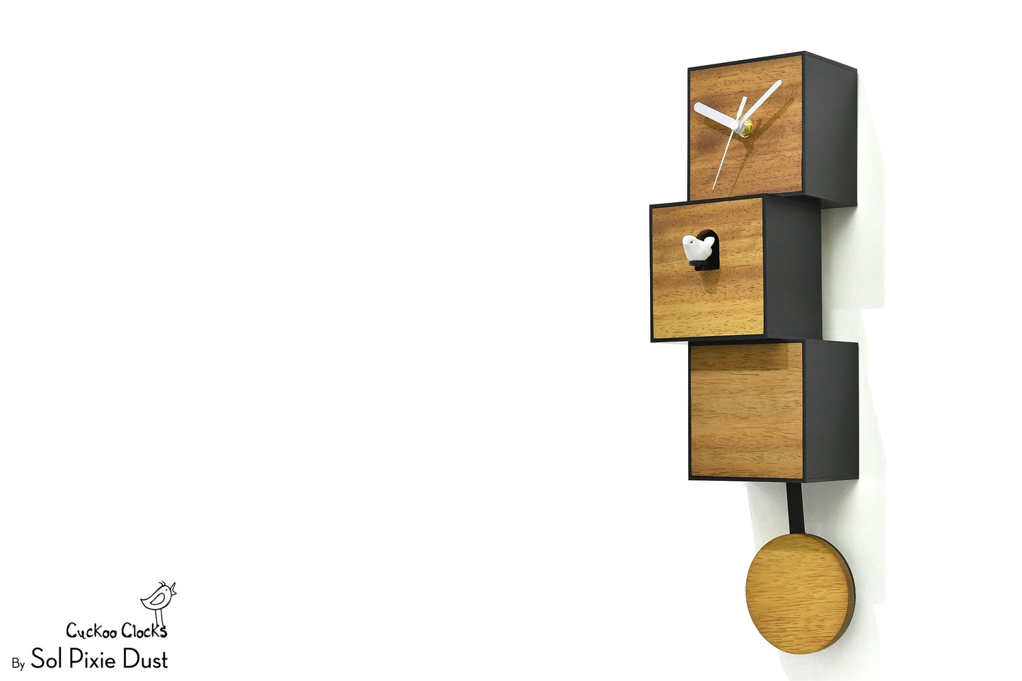 Cuckoo Clock City Three Story - Modern Cuckoo Bird Clock