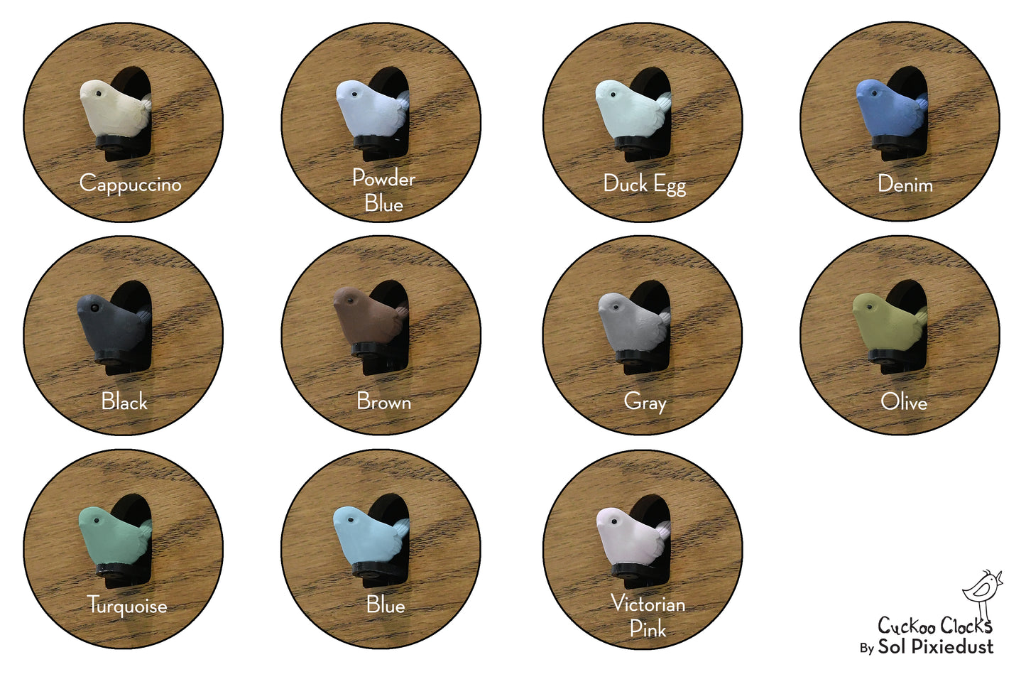 Time Box Modern Cuckoo Bird.  Cuckoo and Pendulum Wall Clock