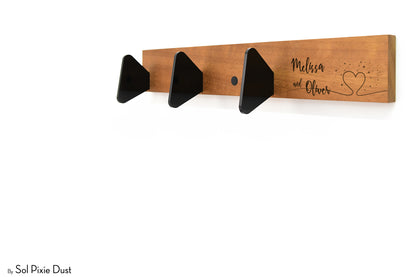 Wall Pegs and Racks - Wooden Hook Rack