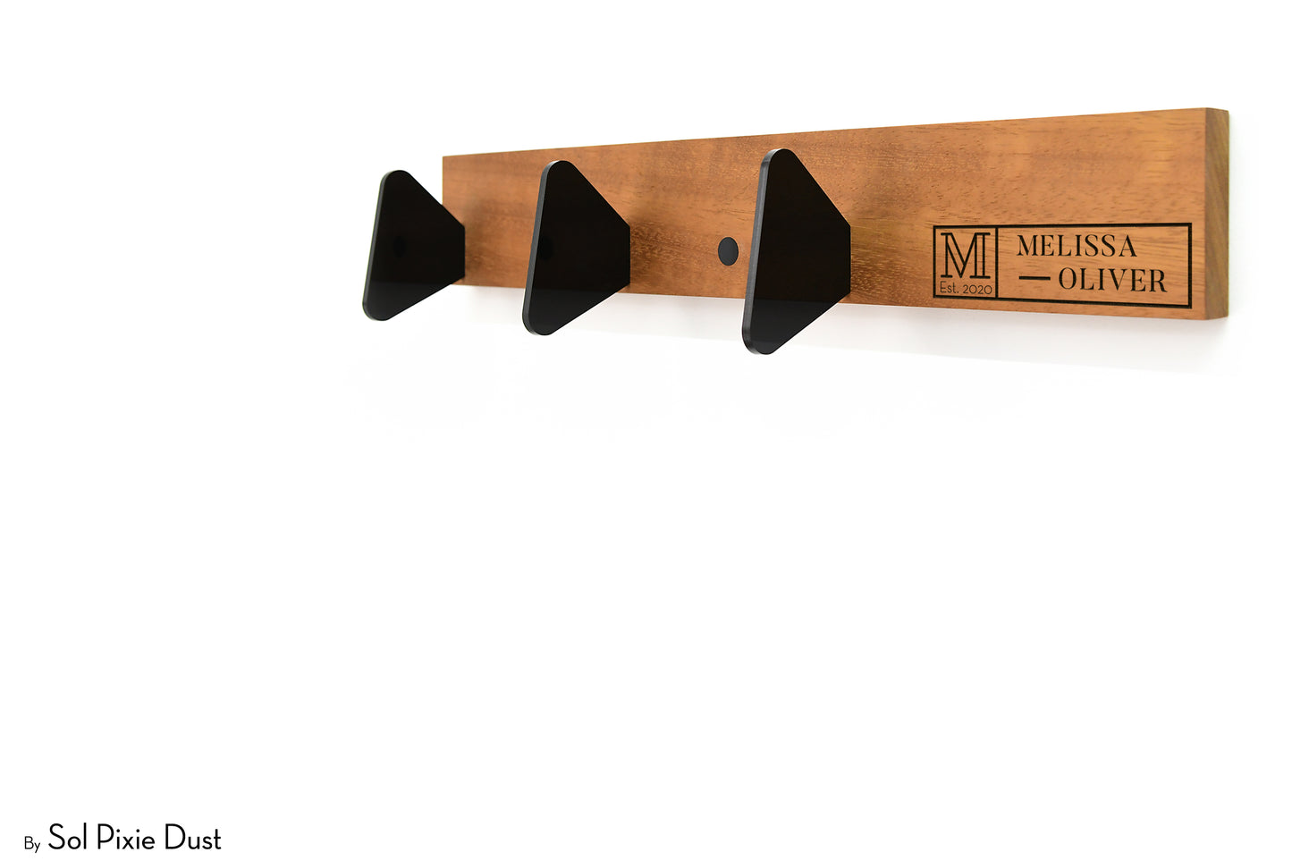 Wall Pegs and Racks - Wooden Hook Rack