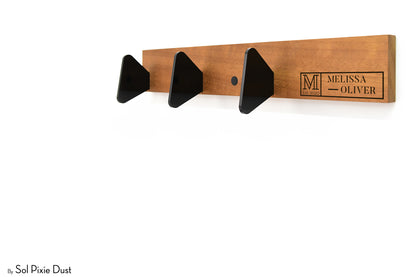 Wall Pegs and Racks - Wooden Hook Rack