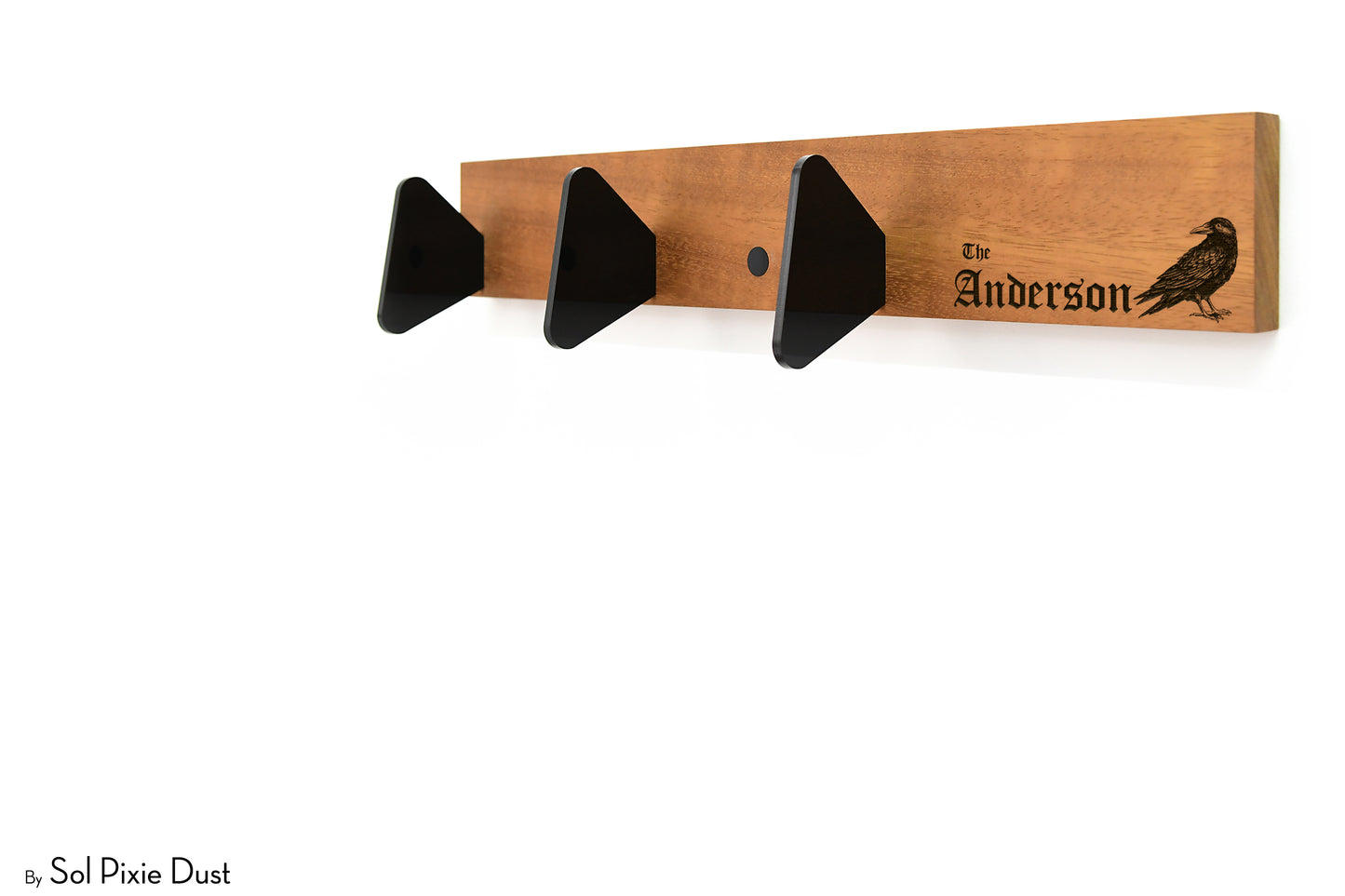 Wall Pegs and Racks - Wooden Hook Rack