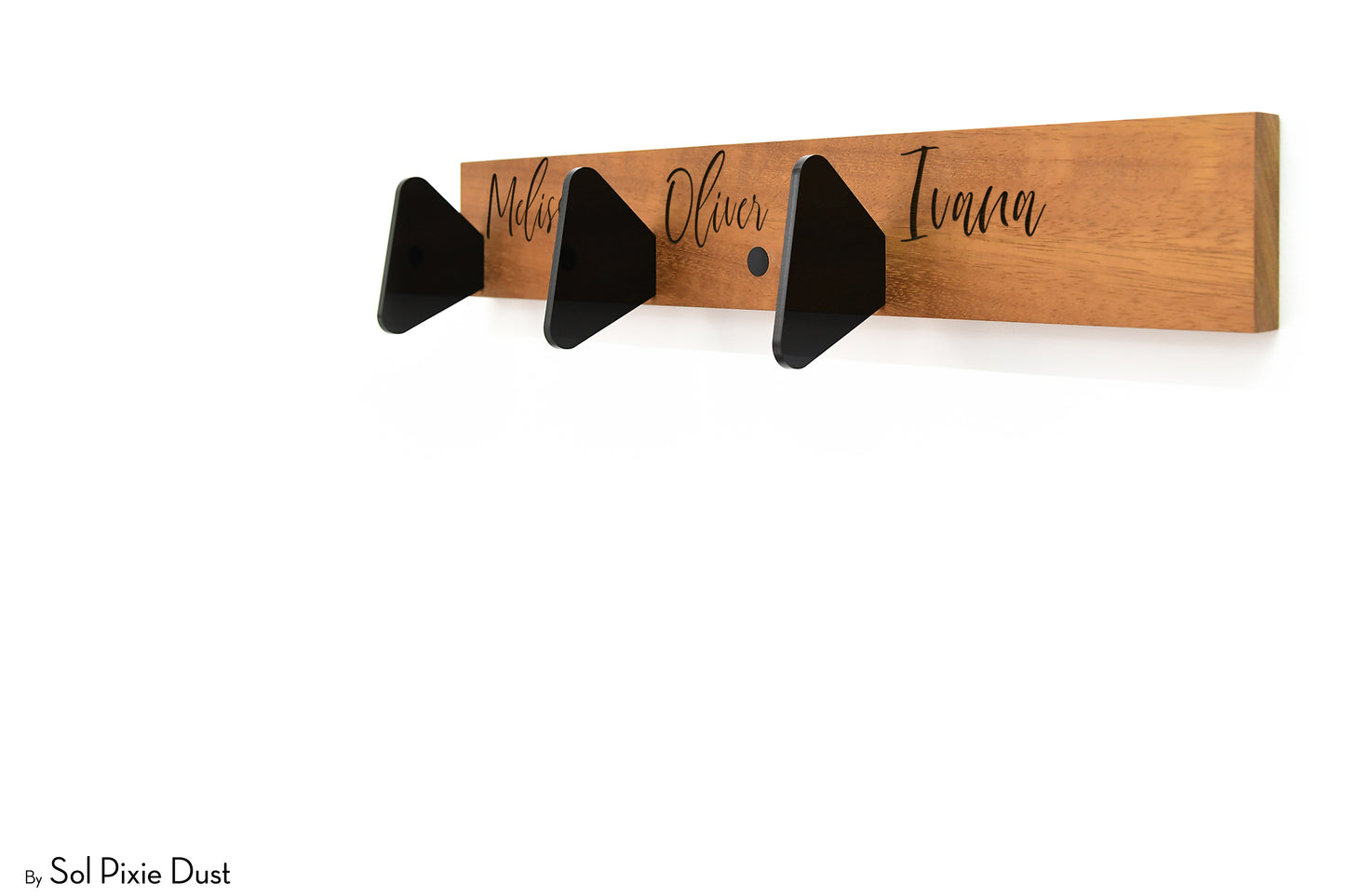 Wall Pegs and Racks - Wooden Hook Rack