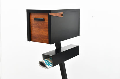 Modern Post Mounted Mailbox  - Contemporary Post Mounted Mailbox Type 4 Aluminum