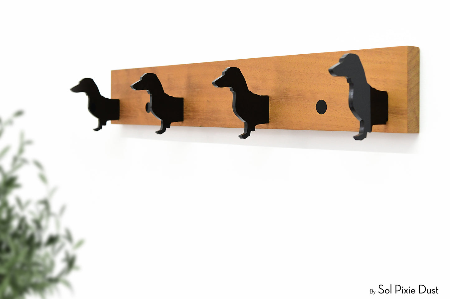 Wall Pegs and Racks - Wooden Hook Rack