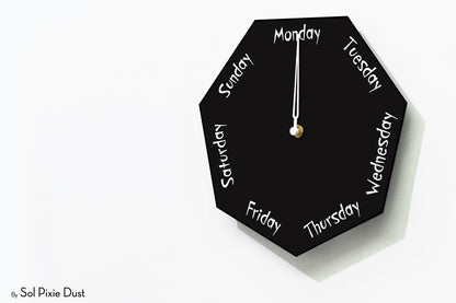 Day of The Week Clocks