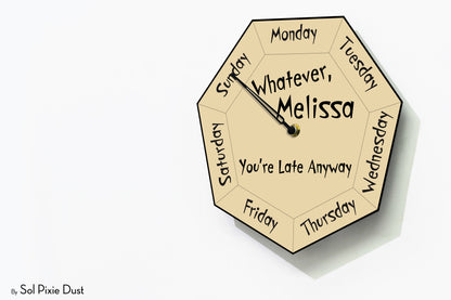 Day of The Week Clocks