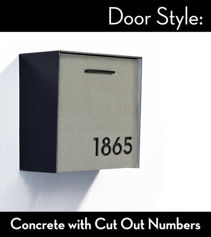 Type 1 - Wall Mounted Mailbox with Custom Door Styles & Body Colors