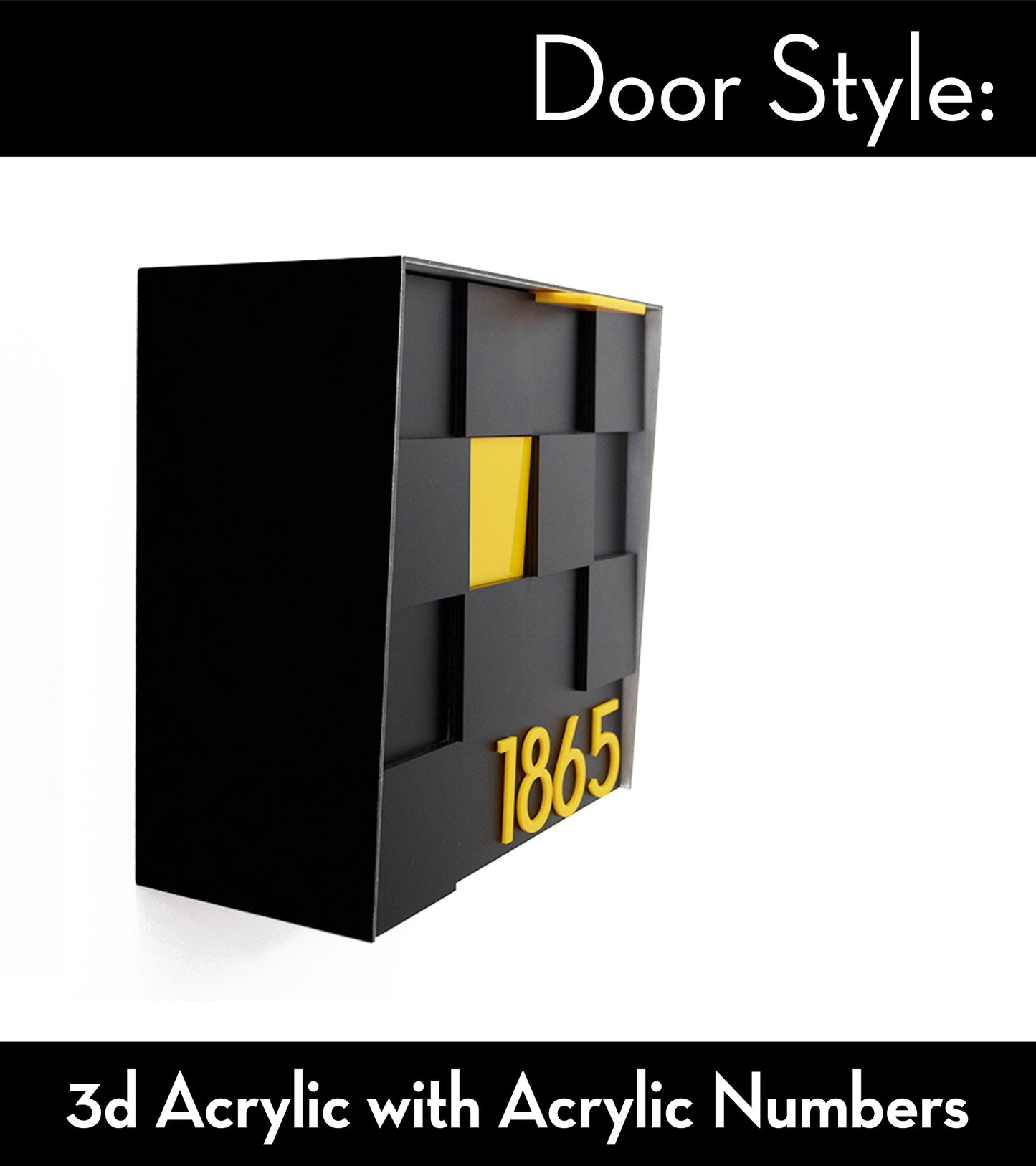 Type 1 - Wall Mounted Mailbox with Custom Door Styles & Body Colors