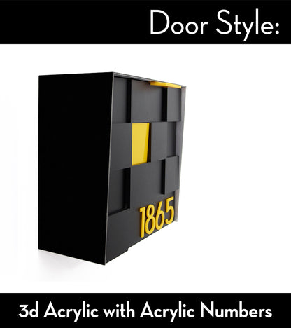 Type 1 - Wall Mounted Mailbox with Custom Door Styles & Body Colors