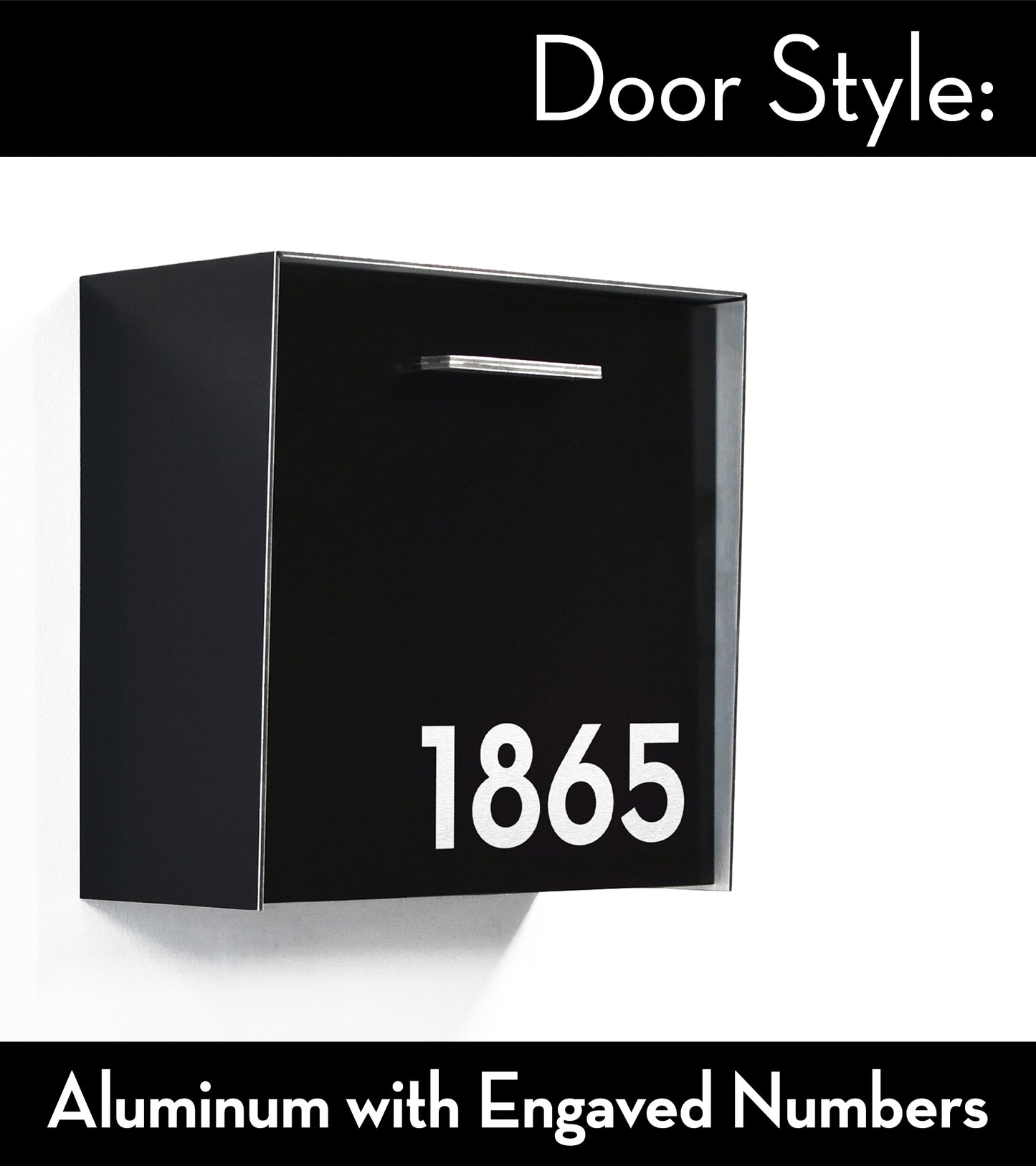 Type 1 - Wall Mounted Mailbox with Custom Door Styles & Body Colors