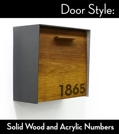 Type 1 - Wall Mounted Mailbox with Custom Door Styles & Body Colors