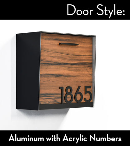 Type 1 - Wall Mounted Mailbox with Custom Door Styles & Body Colors