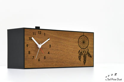 Alarm Clocks - Laser Engraved No Ticking - Table Desk Clock