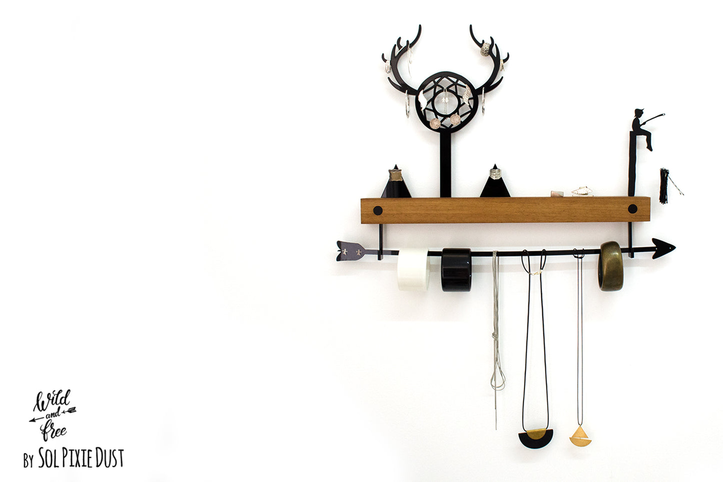 Bohemian Jewelry Display - Wall Hanging