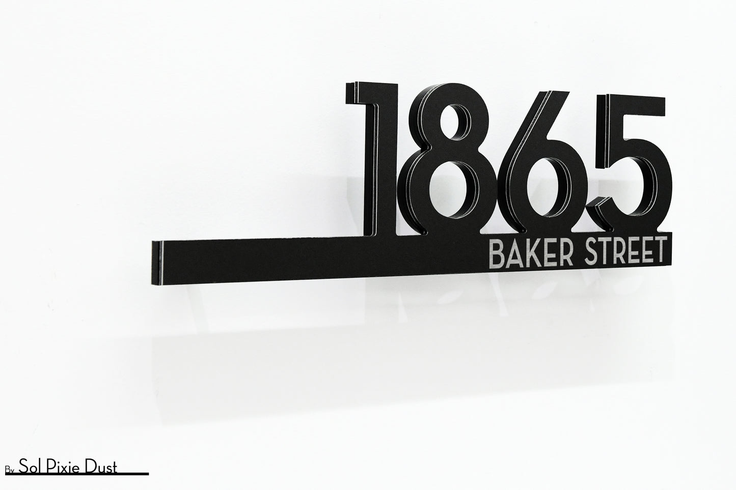 Underline House Numbers - LED Signs with Name / Address