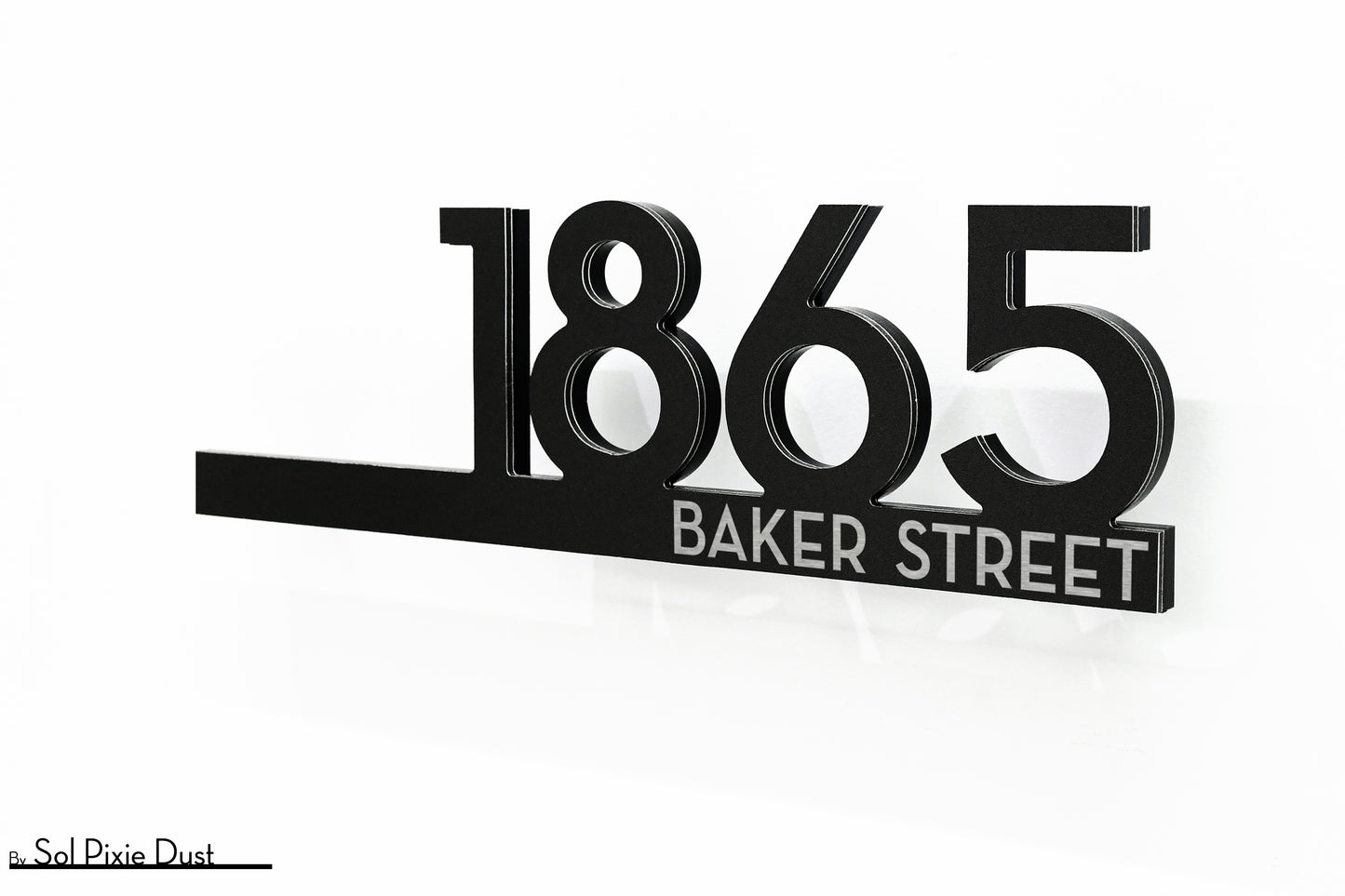 Underline House Numbers - LED Signs with Name / Address