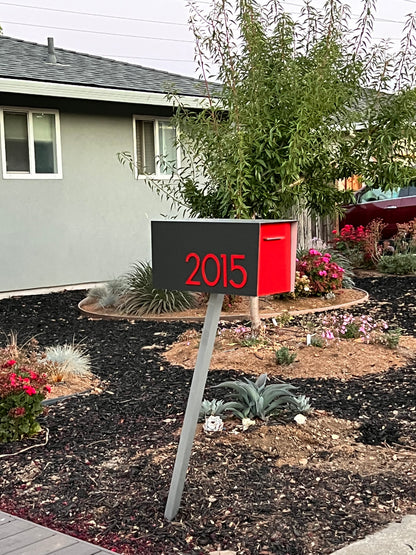Modern Post Mounted Mailbox  - Contemporary Post Mounted Mailbox Type 4