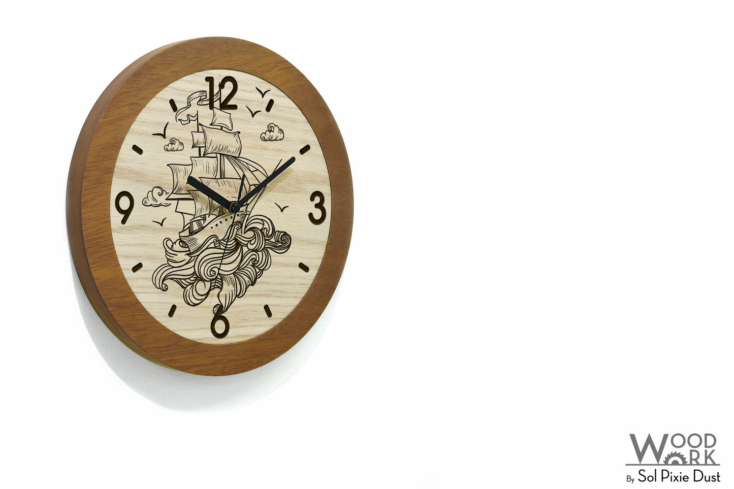 Wooden Round Clocks