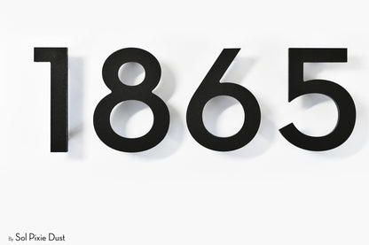 Modern House Numbers – Acrylic & Alucobond (ACP)