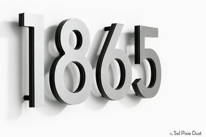 Modern House Numbers – Acrylic & Alucobond (ACP)